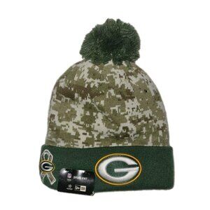 GREEN BAY PACKERS NEW ERA SALUTE TO SERVICE  KNIT HAT NEW WITH TAGS
